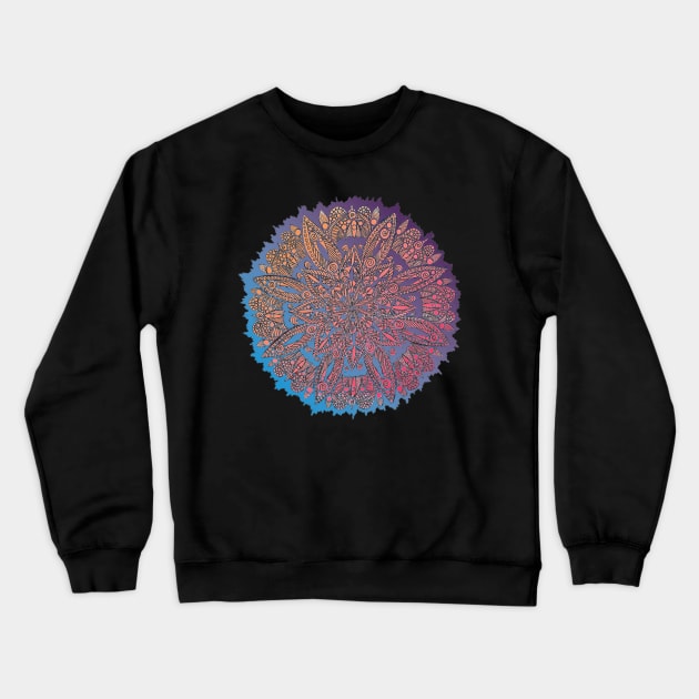 Colorful Circle Mandala Crewneck Sweatshirt by ZeichenbloQ